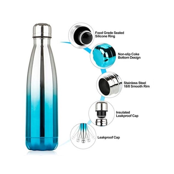 2x25  Water Bottle Double Wall Thermos-500ml - Picture 4 of 6